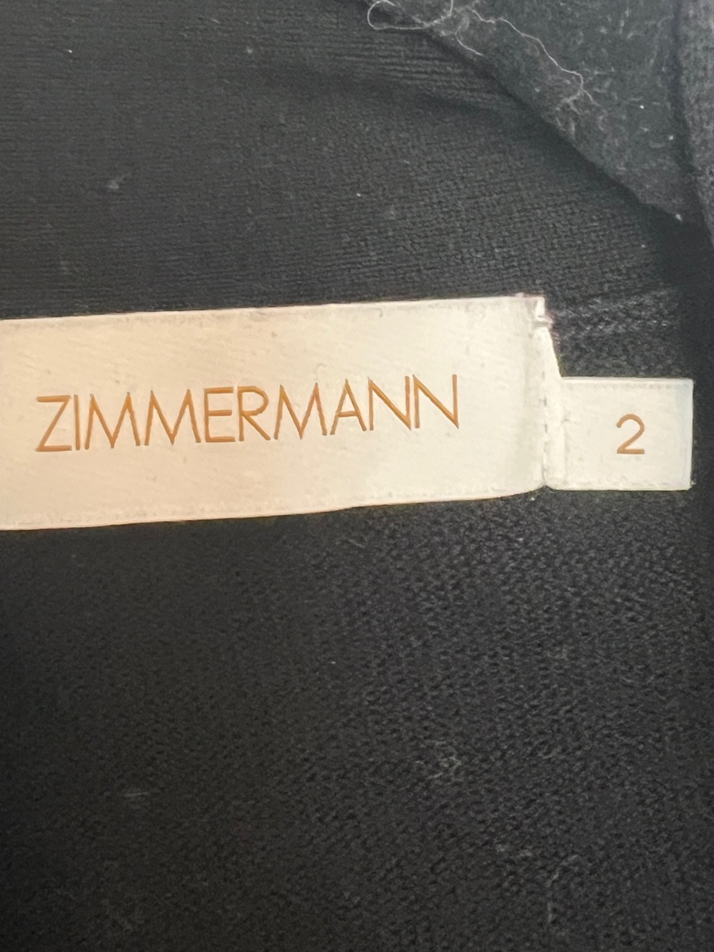 Zimmermann Black Tie-Neck Puff-Sleeve sweater size 2 - Picture 2 of 3
